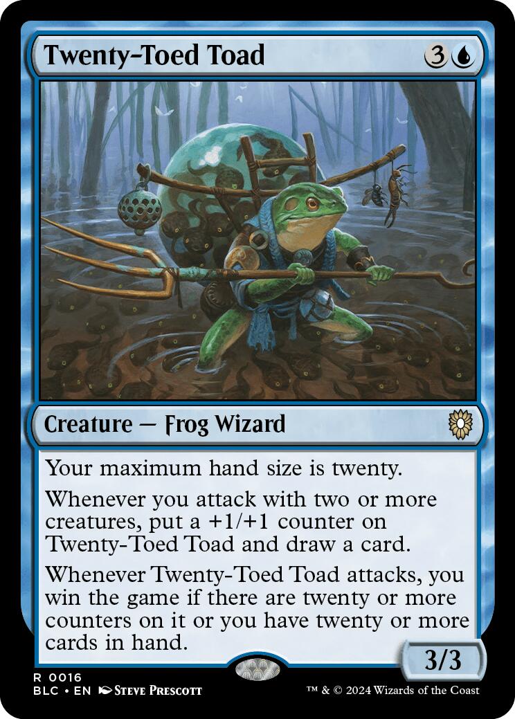 Twenty-Toed Toad [Bloomburrow Commander] 