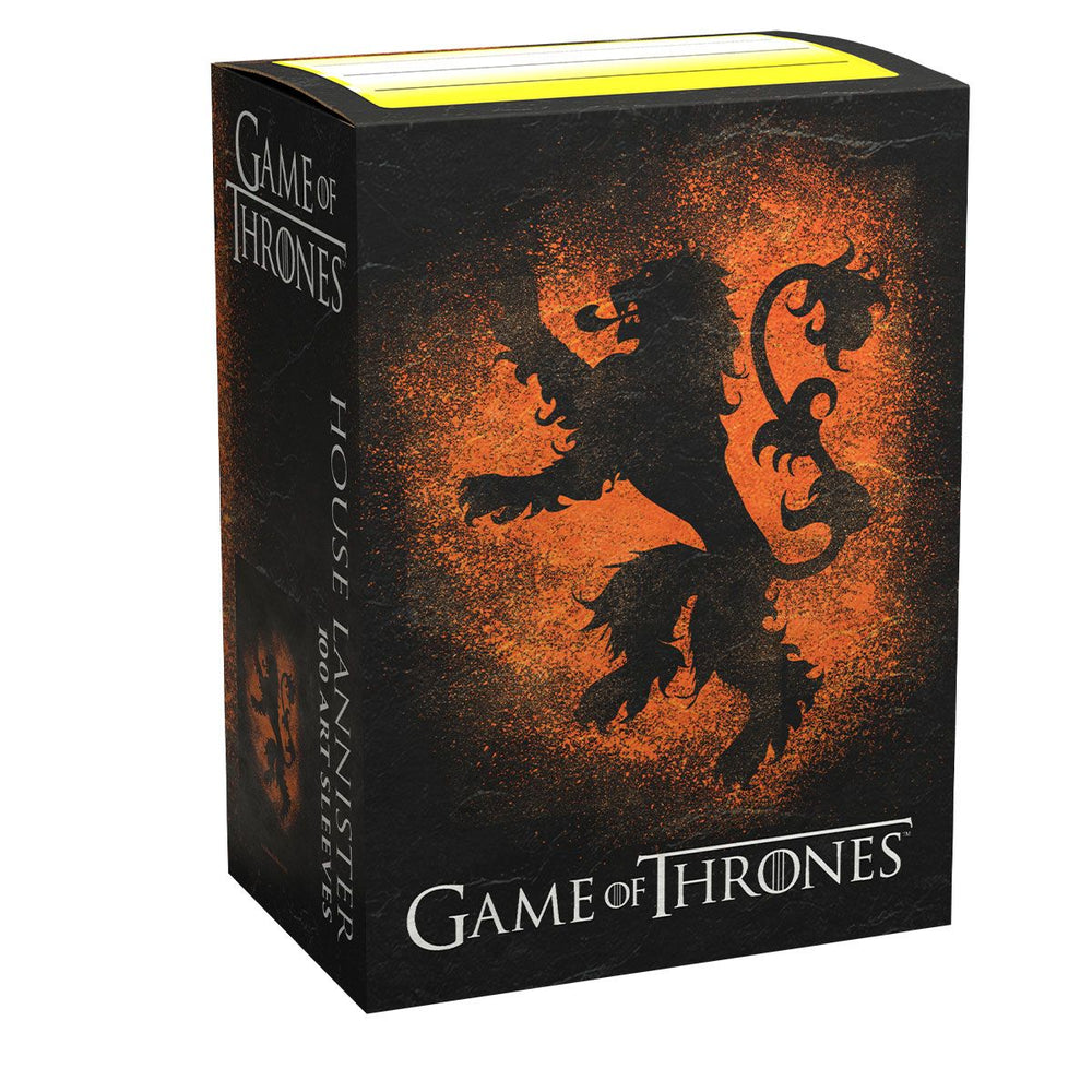 Dragon Shield: Standard 100ct Brushed Art Sleeves - Game of Thrones (House Lannister) 