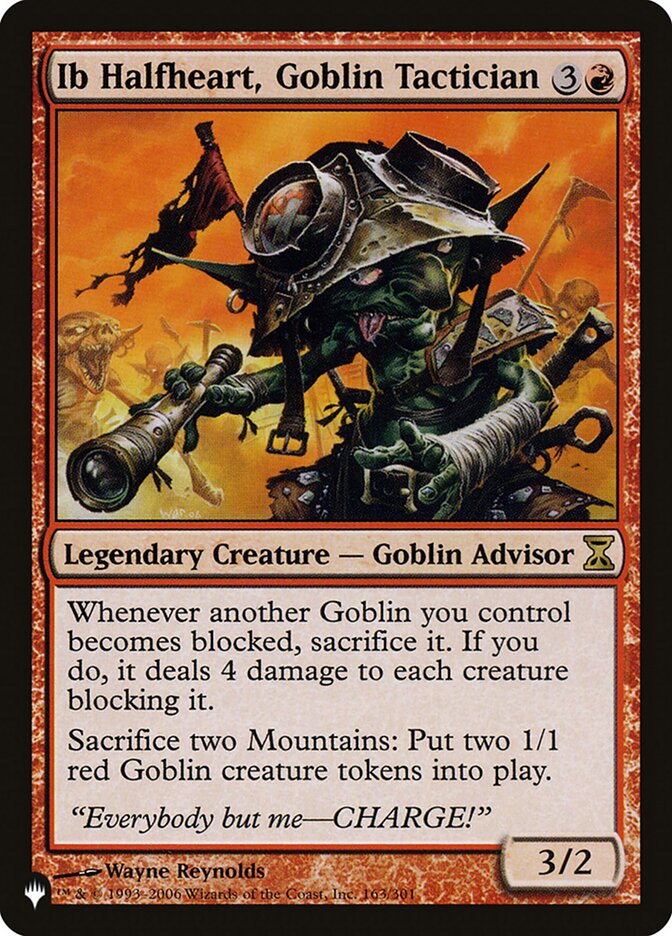 Ib Halfheart, Goblin Tactician [The List] 