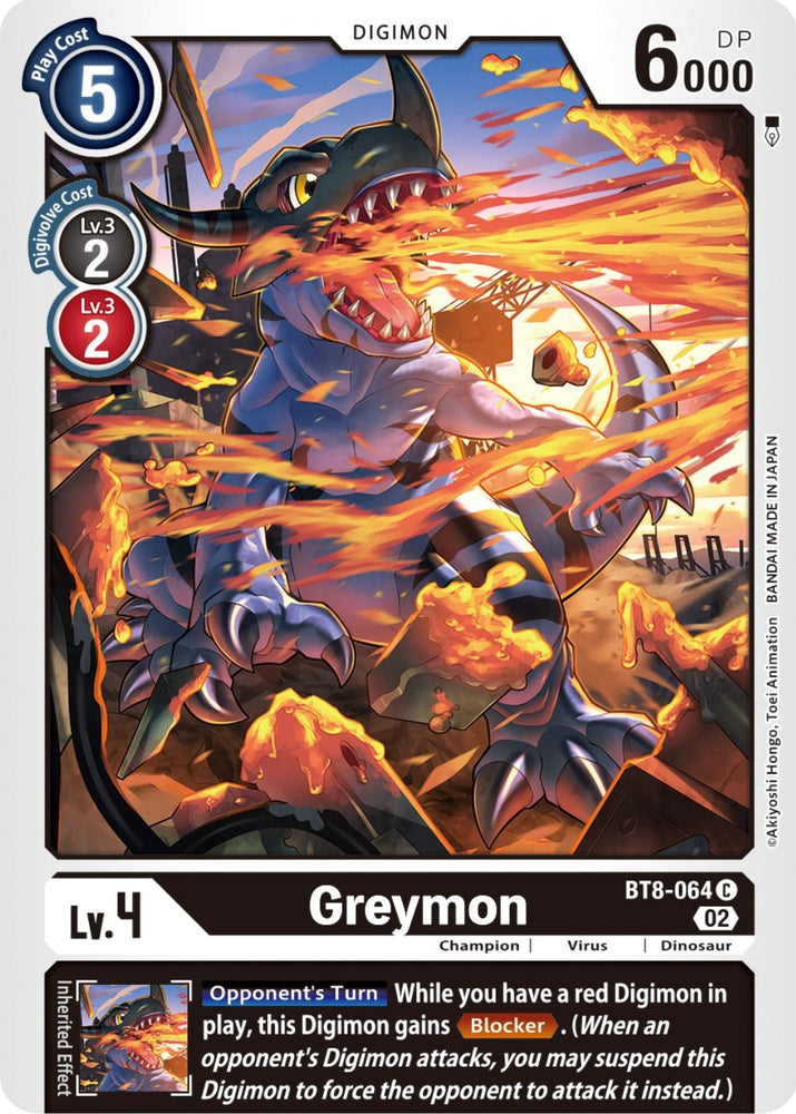 Greymon [BT8-064] (Winner Pack Dimensional Phase) [New Awakening Promos] 