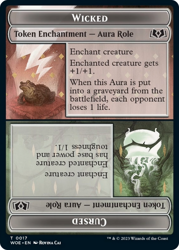 Wicked Role // Cursed Role Token [Wilds of Eldraine Tokens] 