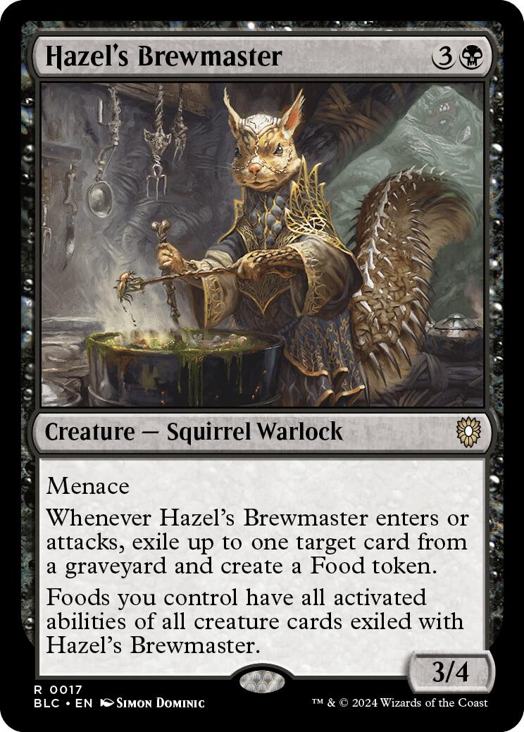 Hazel's Brewmaster [Bloomburrow Commander] 