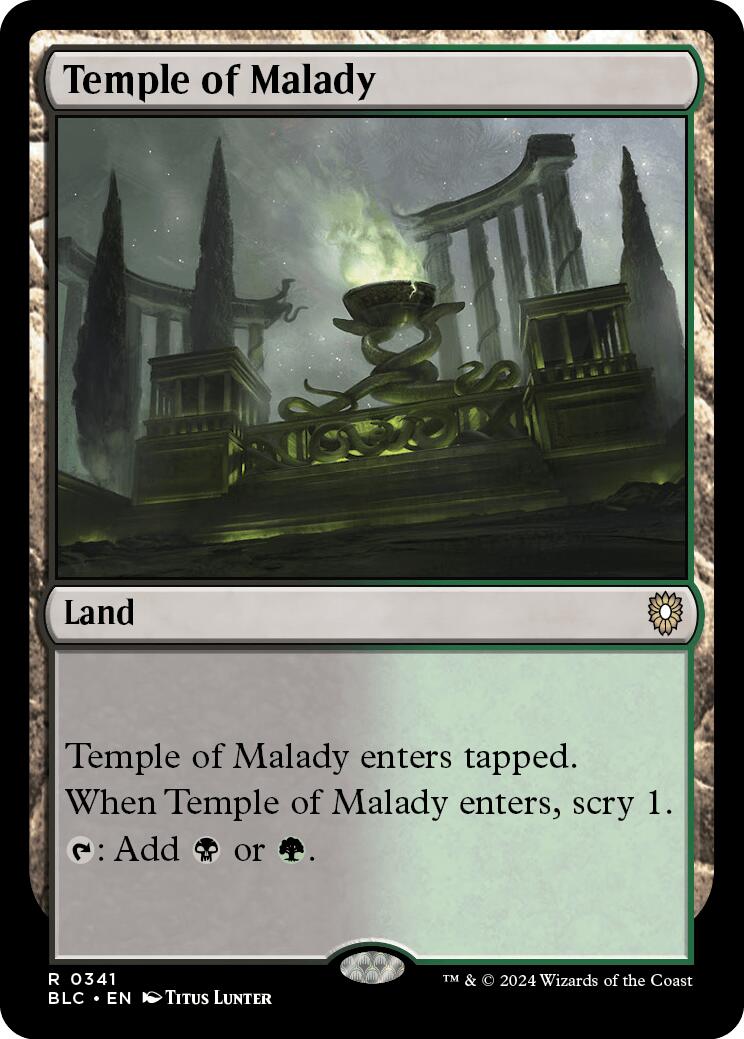 Temple of Malady [Bloomburrow Commander] 