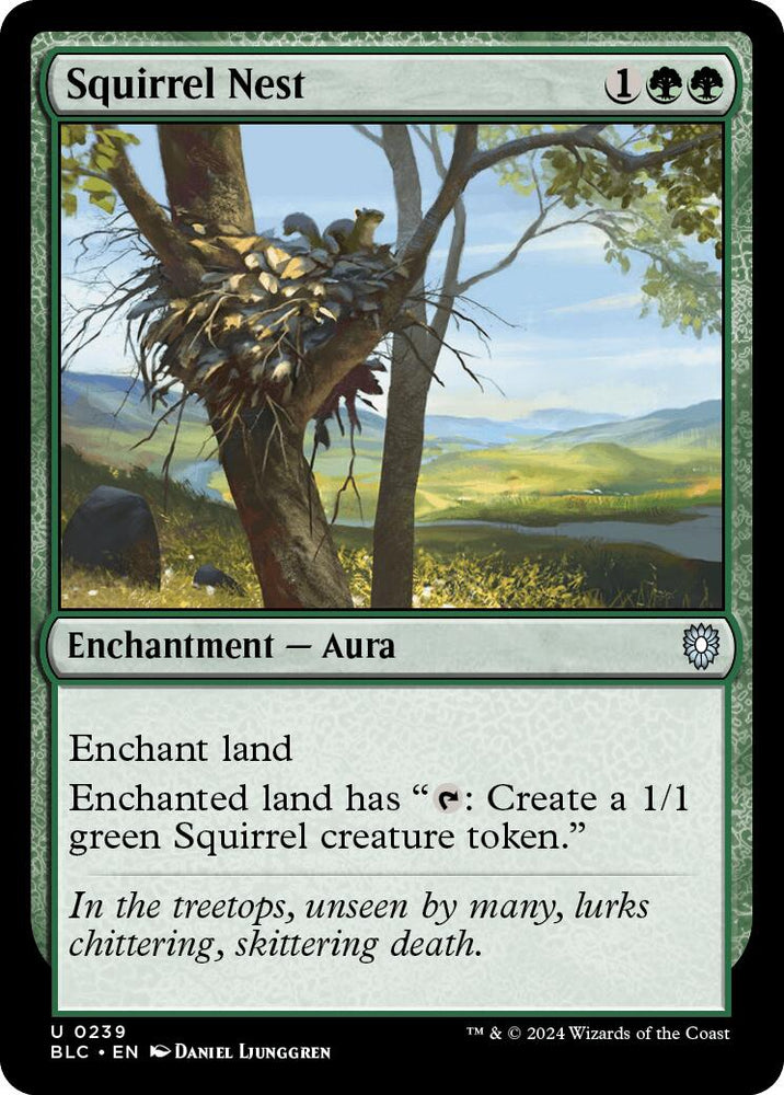 Squirrel Nest [Bloomburrow Commander] 