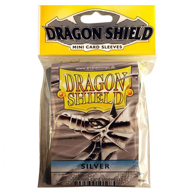 Dragon Shield: Japanese Size 50ct Sleeves - Silver (Classic) 