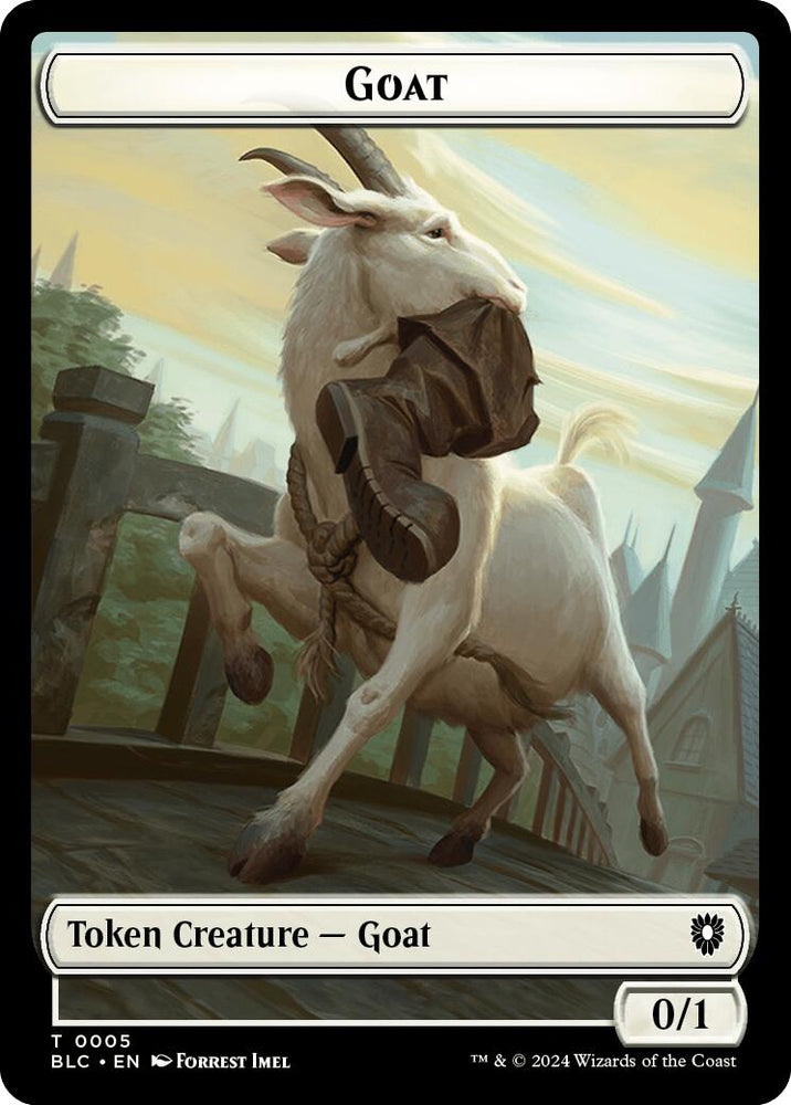 Goat // Wolf (032) Double-Sided Token [Bloomburrow Commander Tokens] 