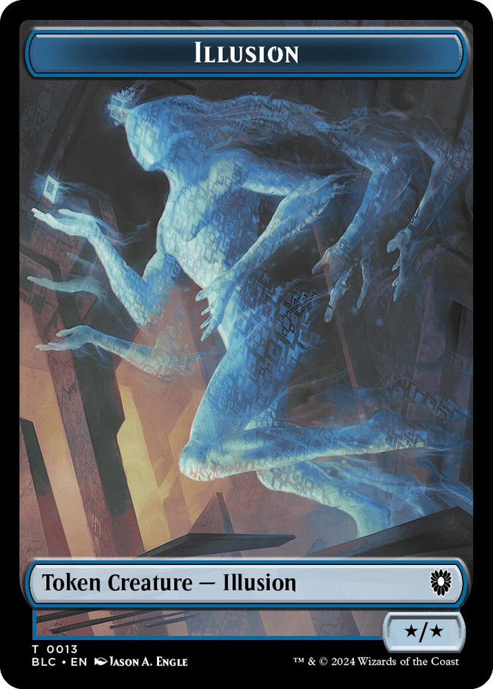 Illusion // Goblin Double-Sided Token [Bloomburrow Commander Tokens] 