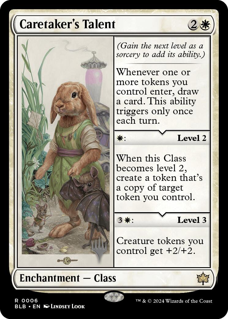 Caretaker's Talent (Promo Pack) [Bloomburrow Promos] 