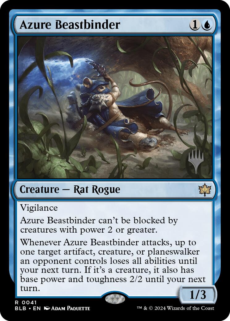 Azure Beastbinder (Promo Pack) [Bloomburrow Promos] 