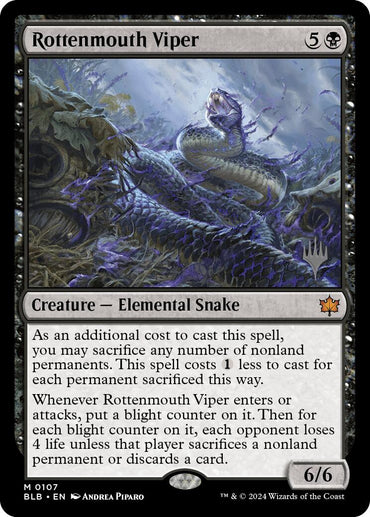 Rottenmouth Viper (Promo Pack) [Bloomburrow Promos] 