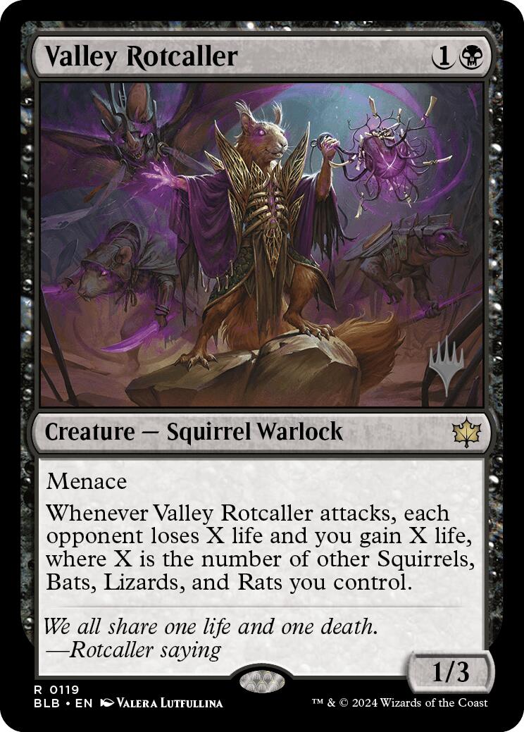 Valley Rotcaller (Promo Pack) [Bloomburrow Promos] 