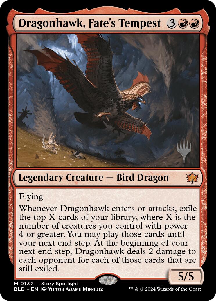 Dragonhawk, Fate's Tempest (Promo Pack) [Bloomburrow Promos] 