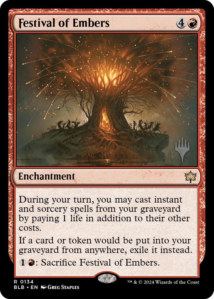 Festival of Embers (Promo Pack) [Bloomburrow Promos] 