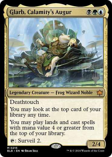 Glarb, Calamity's Augur (Promo Pack) [Bloomburrow Promos] 