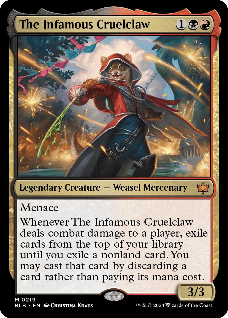 The Infamous Cruelclaw (Promo Pack) [Bloomburrow Promos] 