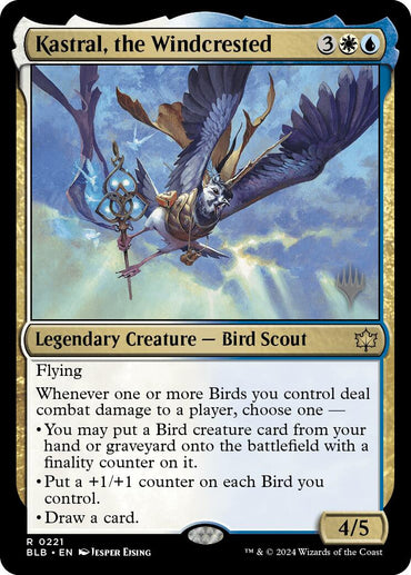 Kastral, the Windcrested (Promo Pack) [Bloomburrow Promos] 