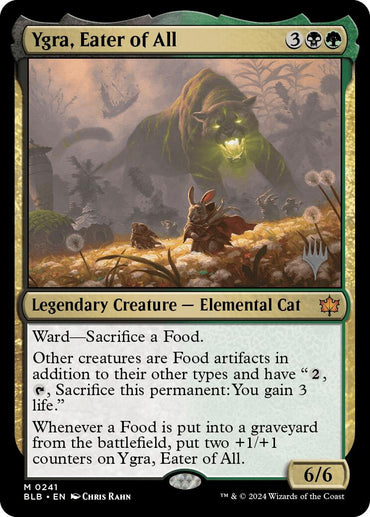 Ygra, Eater of All (Promo Pack) [Bloomburrow Promos] 