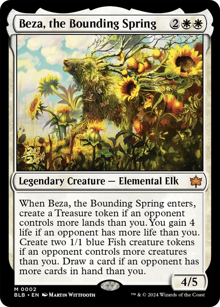 Beza, the Bounding Spring [Bloomburrow Prerelease Promos] 