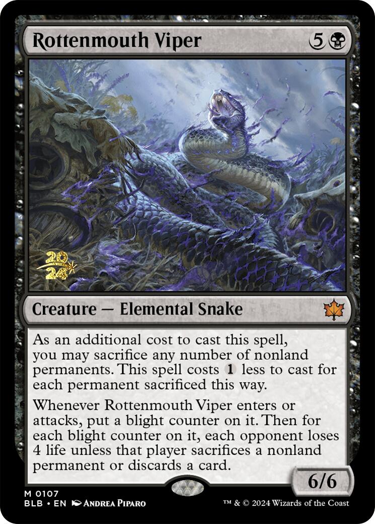 Rottenmouth Viper [Bloomburrow Prerelease Promos]