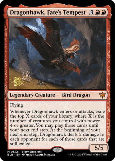 Dragonhawk, Fate's Tempest [Bloomburrow Prerelease Promos] 