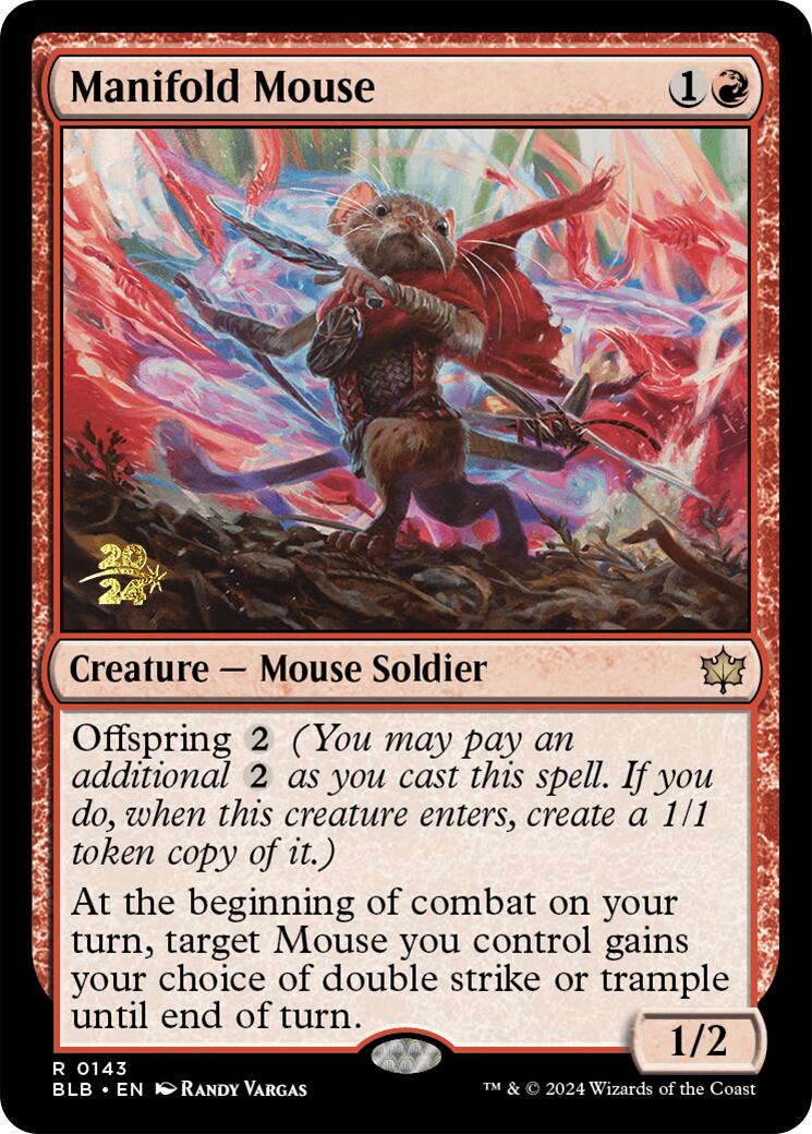 Manifold Mouse [Bloomburrow Prerelease Promos]