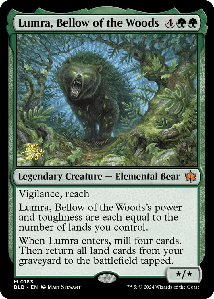Lumra, Bellow of the Woods [Bloomburrow Prerelease Promos]