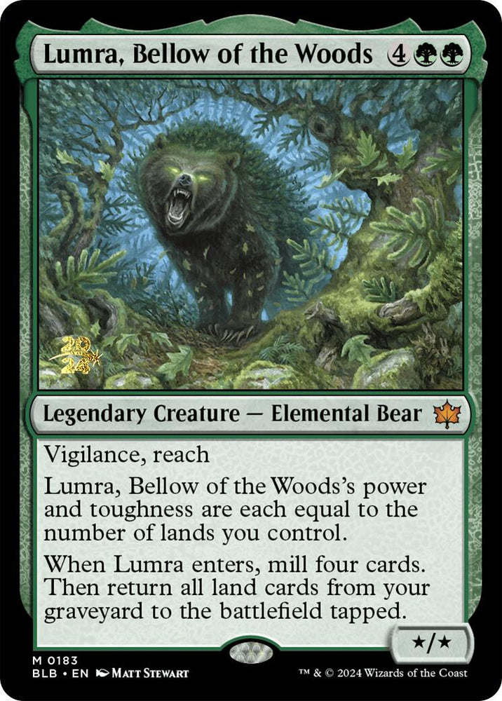Lumra, Bellow of the Woods [Bloomburrow Prerelease Promos]