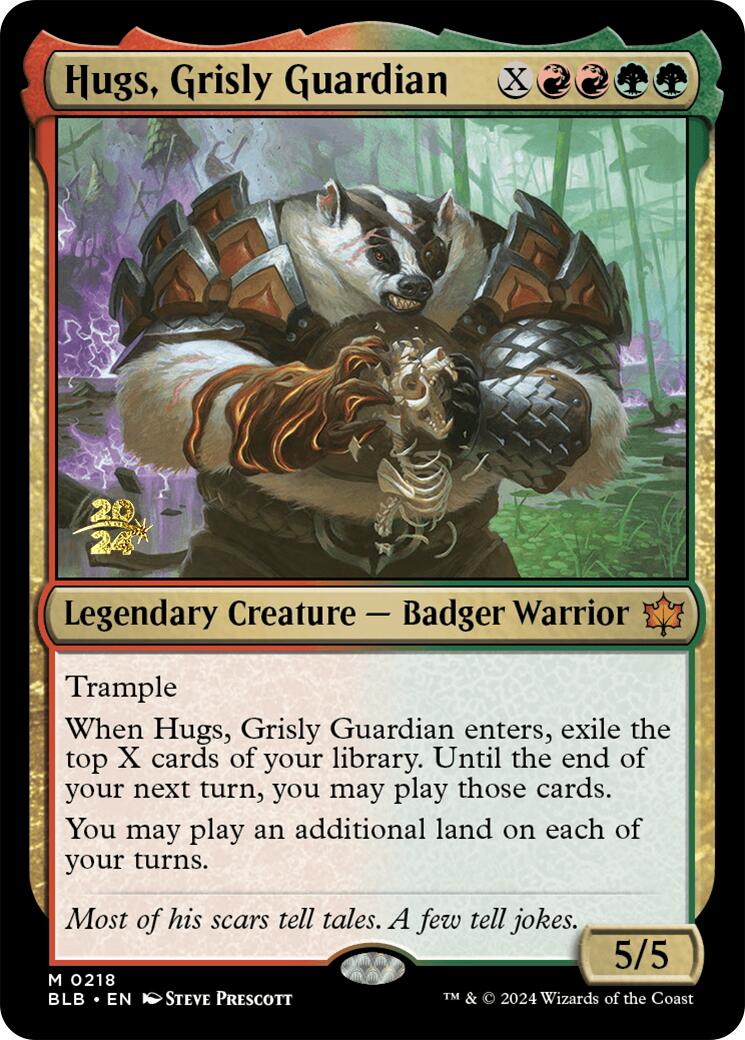 Hugs, Grisly Guardian [Bloomburrow Prerelease Promos] 