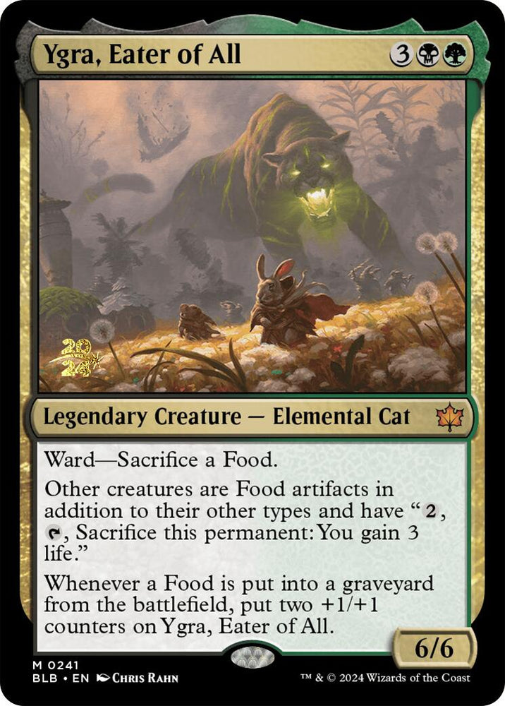Ygra, Eater of All [Bloomburrow Prerelease Promos]