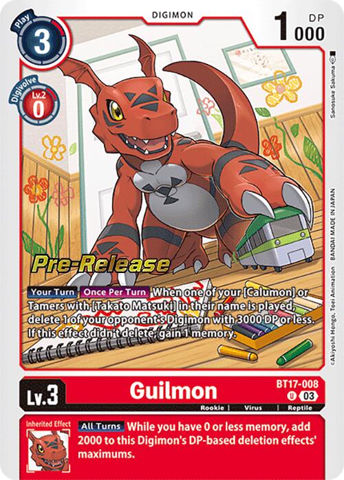 Guilmon [BT17-008] [Secret Crisis Pre-Release Cards]