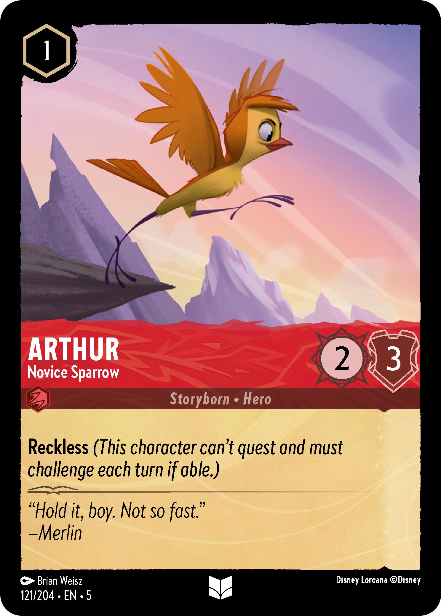 Arthur - Novice Sparrow (121/204) [Shimmering Skies] 