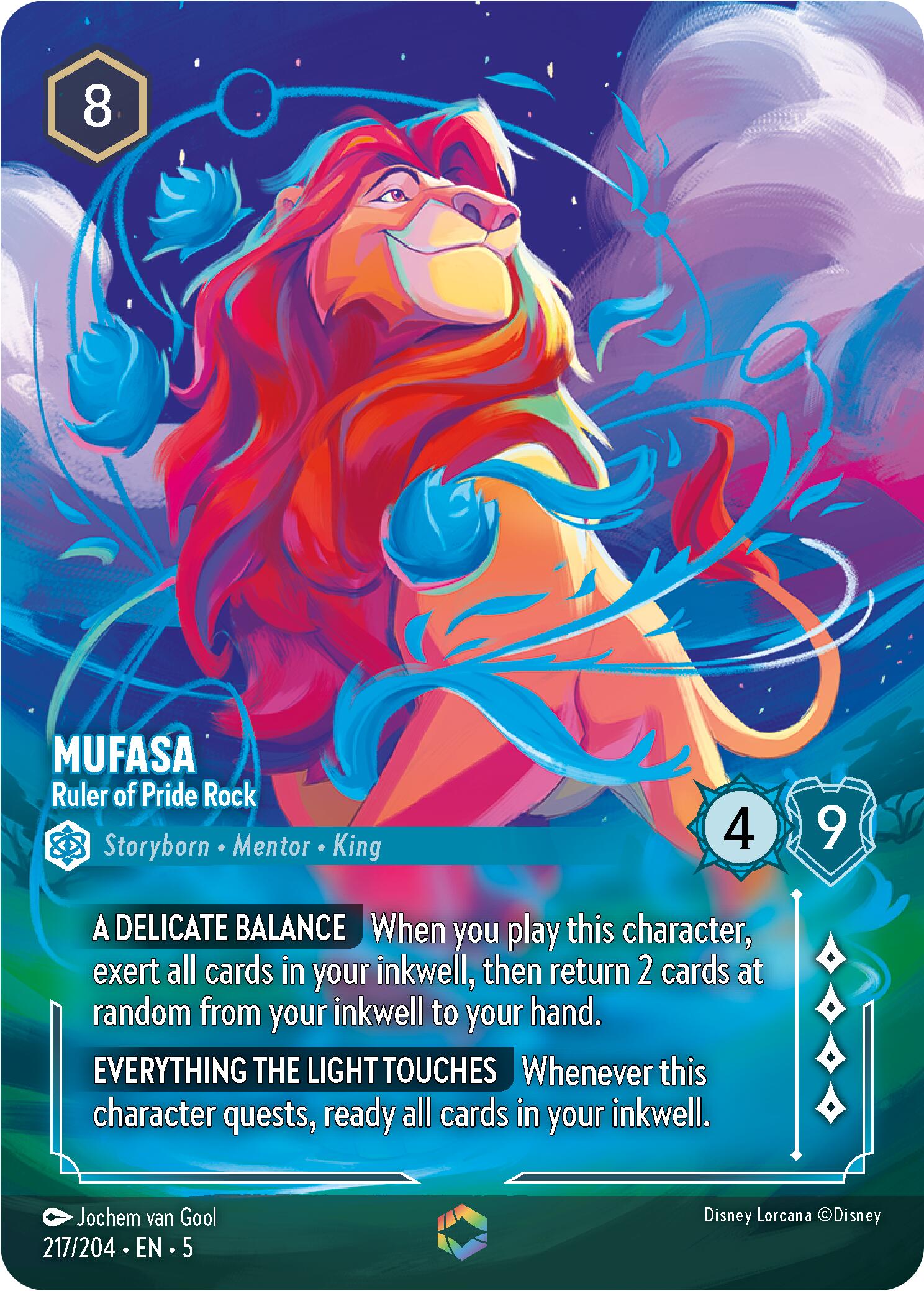 Mufasa - Ruler of Pride Rock (Enchanted) (217/204) [Shimmering Skies] 