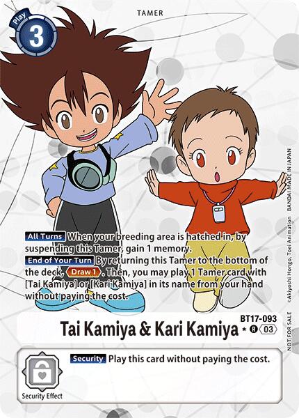 Tai Kamiya & Kari Kamiya [BT17-093] (Alternate Art) [Secret Crisis]