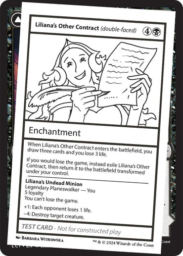 Liliana's Other Contract (double-faced) [Mystery Booster 2 Playtest Cards] 