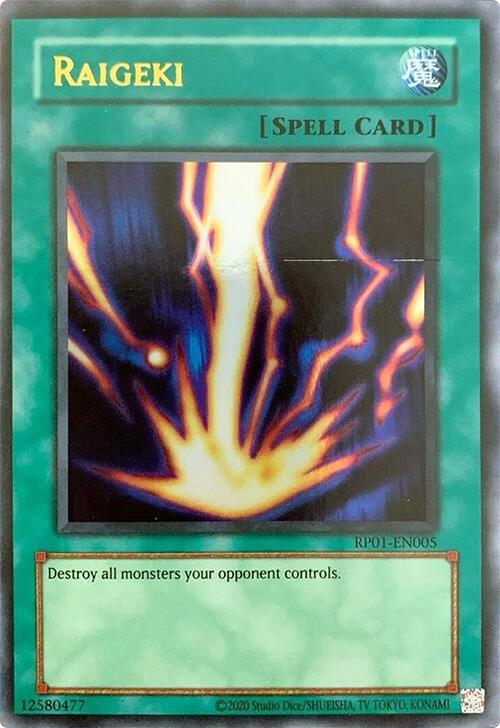 Raigeki (2024 Reprint) [RP01-EN005] Ultra Rare 