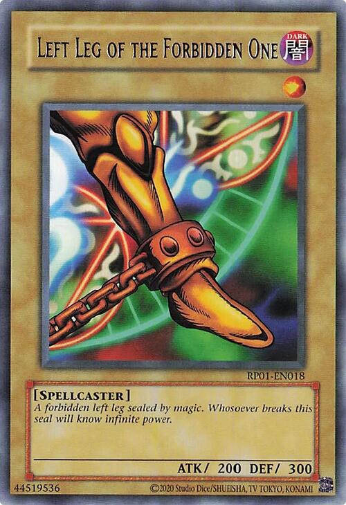 Left Leg of the Forbidden One (2024 Reprint) [RP01-EN018] Rare 