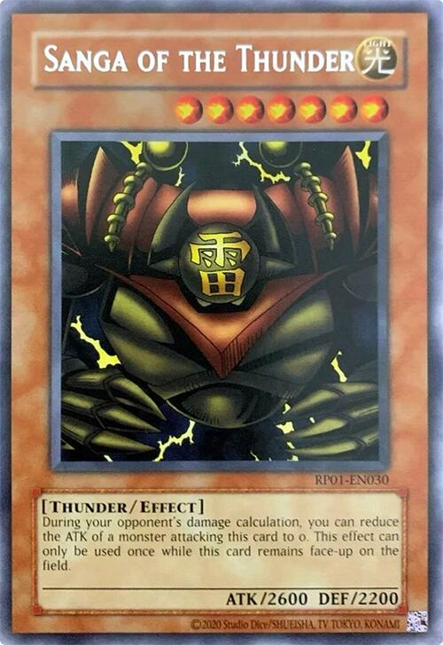 Sanga of the Thunder (2024 Reprint) [RP01-EN030] Rare 