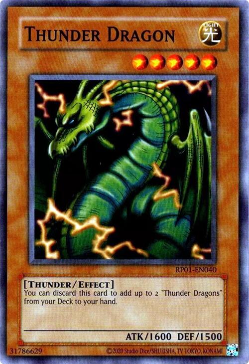 Thunder Dragon (2024 Reprint) [RP01-EN040] Common 