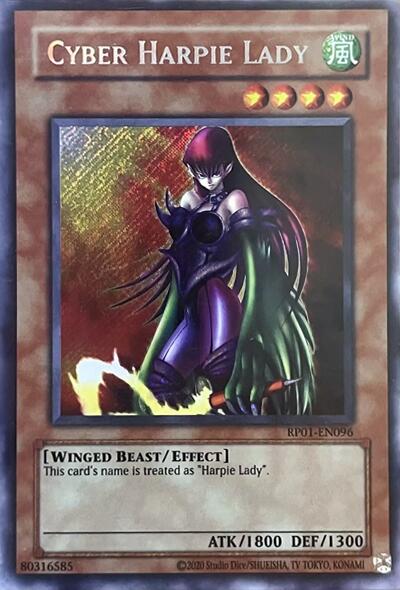 Cyber ​​Harpie Lady (2024 Reprint) [RP01-EN096] Secret Rare 