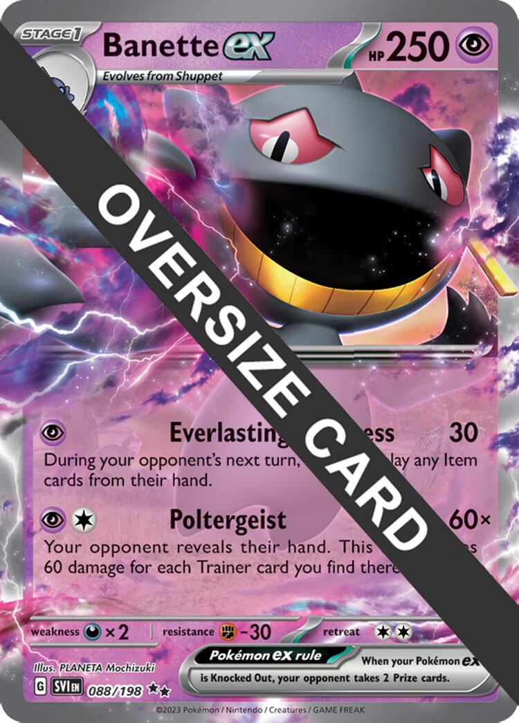 Banette ex (088) (Jumbo Card) [Scarlet & Violet: Base Set] 