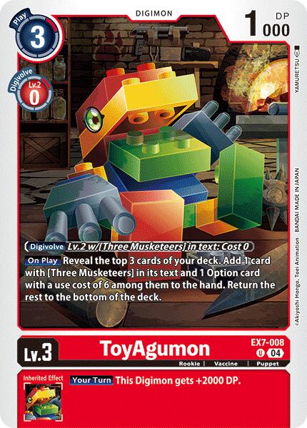 ToyAgumon [EX7-008] - EX7-008 [Digimon LIBERATOR] 