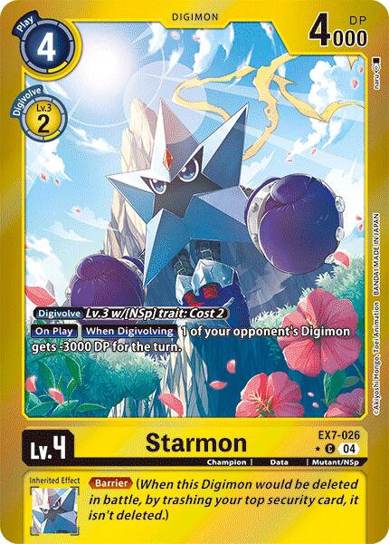 Starmon [EX7-026] (Foil) [Digimon LIBERATOR] 