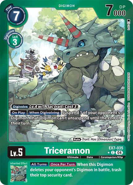 Triceramon [EX7-035] (Foil) [Digimon LIBERATOR] 