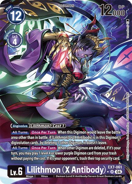 Lilithmon [EX7-061] (X Antibody) (Alternate Art) [Digimon LIBERATOR] 