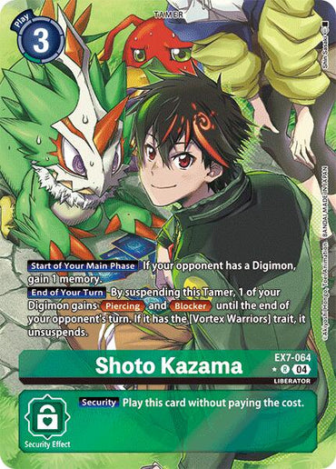 Shoto Kazama [EX7-064] (Alternate Art) [Digimon LIBERATOR] 