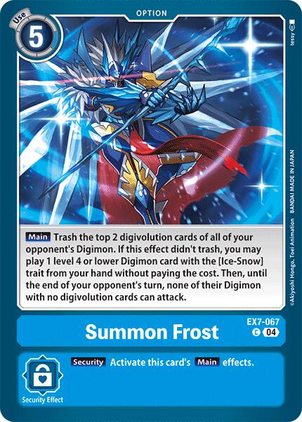 Summon Frost [EX7-067] [Digimon LIBERATOR] 