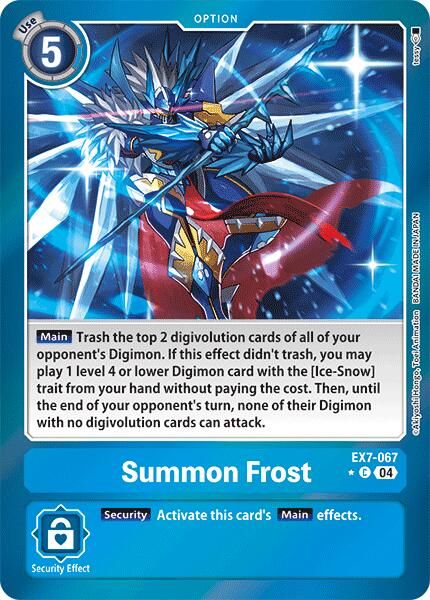 Summon Frost [EX7-067] (Foil) [Digimon LIBERATOR] 