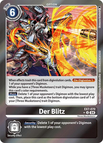 Der Blitz [EX7-070] (Foil) [Digimon LIBERATOR] 