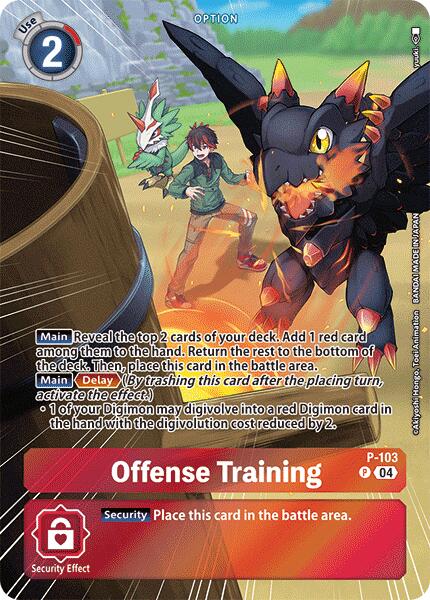 Offense Training [P-103] (Starter Deck 18 Exclusive) [Promotional Cards] 