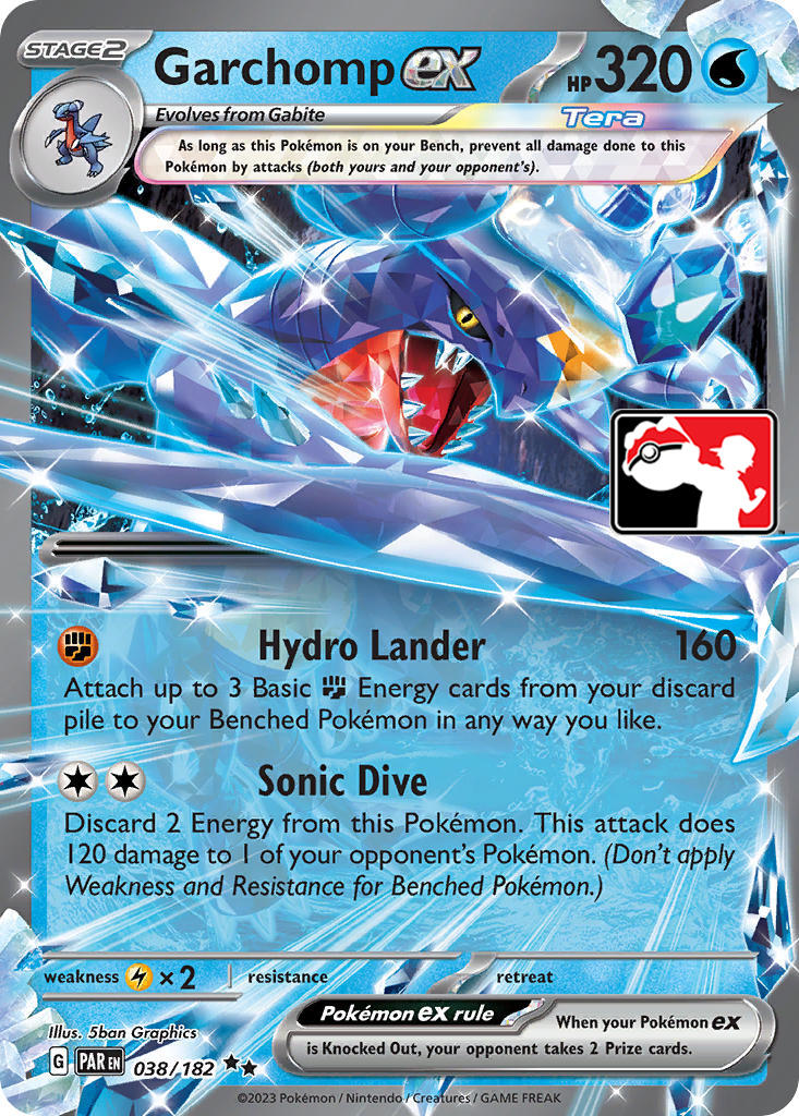 Garchomp ex (038/182) [Prize Pack Series Five] 